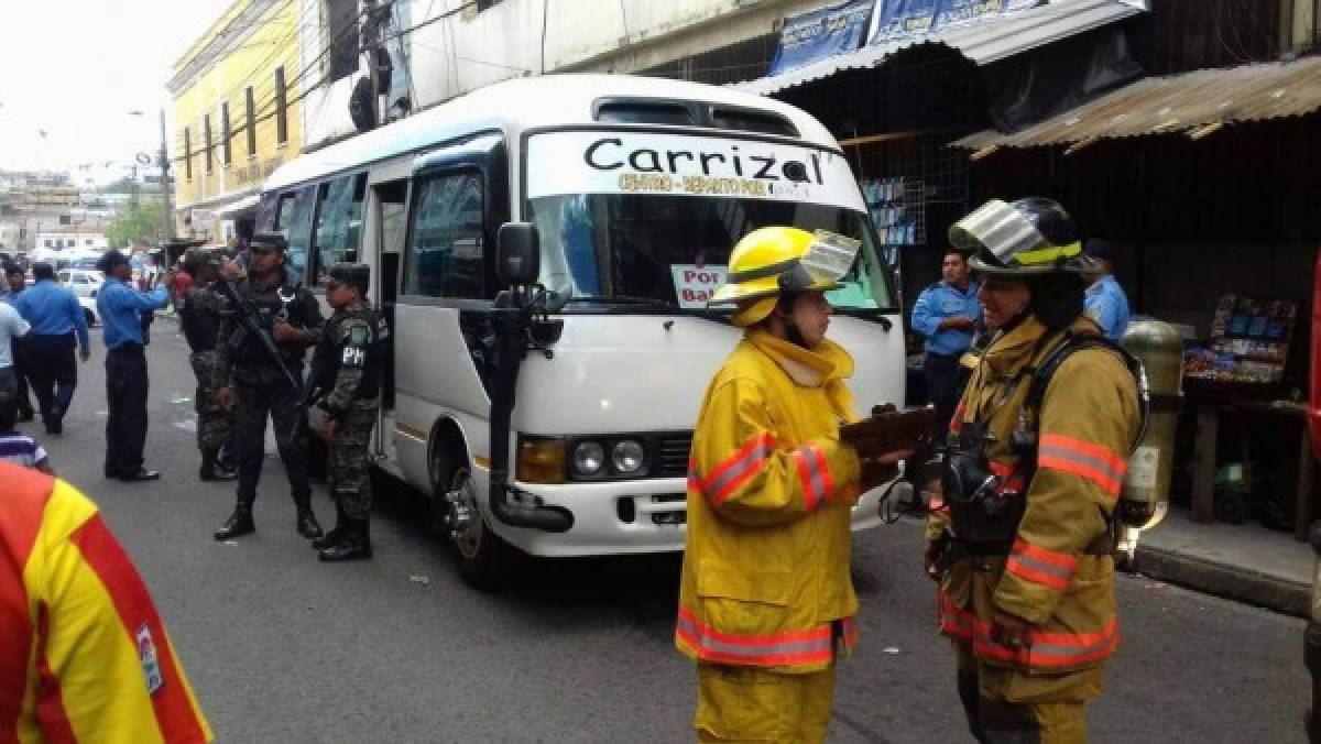 Atentan contra bus de El Carrizal en Comayagüela