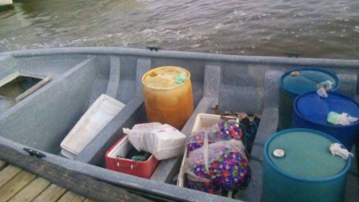Decomisan 118 kilos de cocaína a embarcación en La Mosquitia