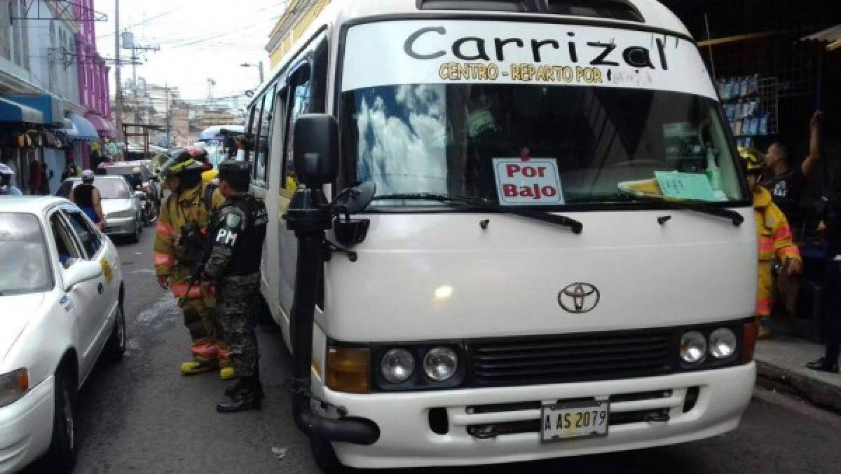 Atentan contra bus de El Carrizal en Comayagüela