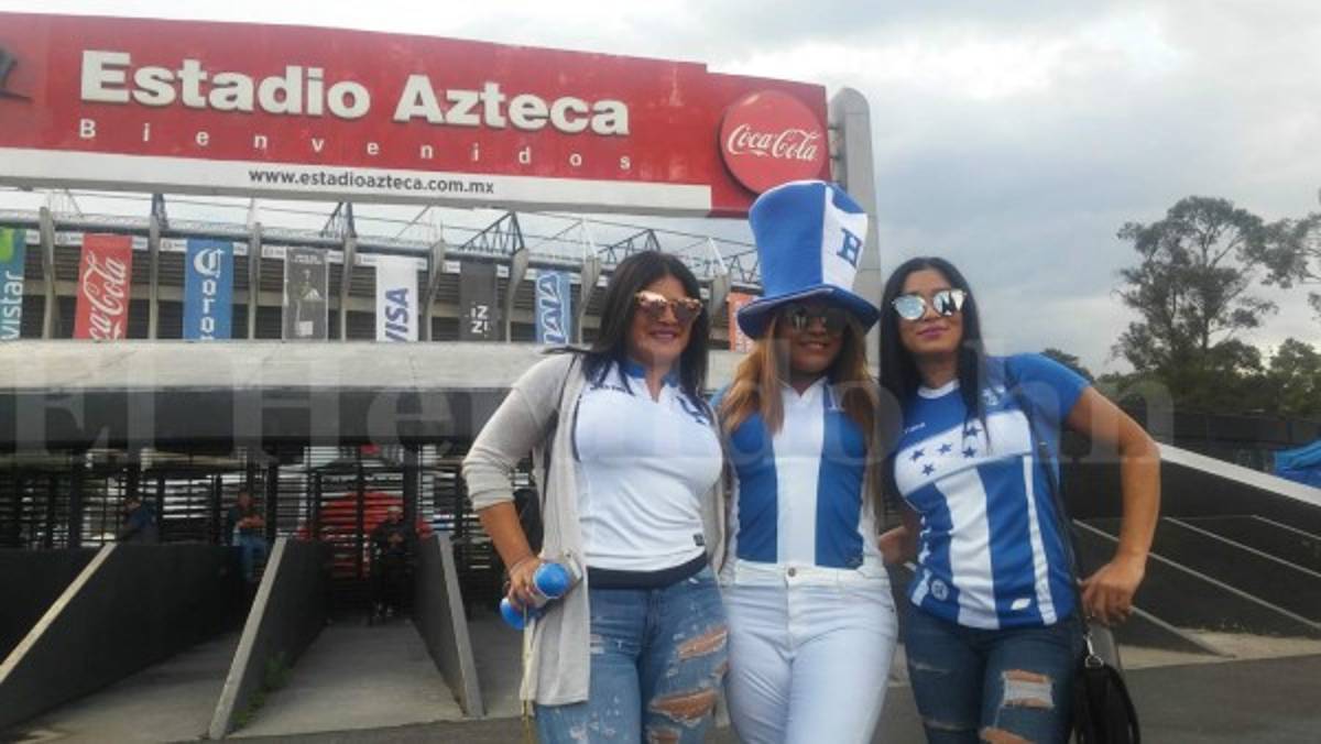 Hondureños ya se hacen sentir en el estadio Azteca previo al partido de la 'H'