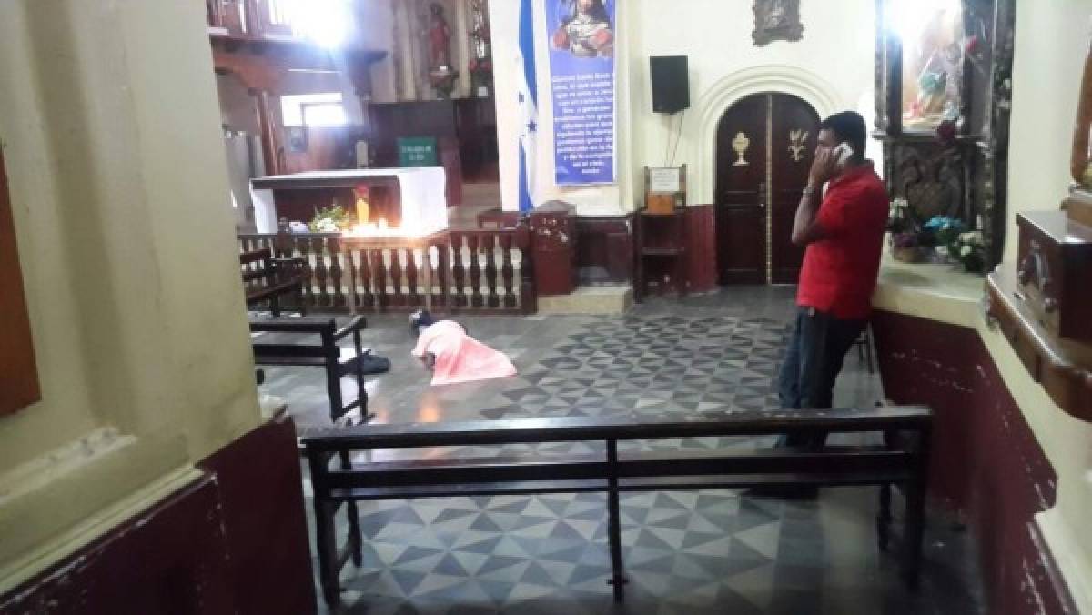Feligrés muere cuando rezaba en catedral de Santa Rosa de Copán