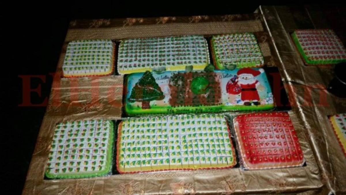 Pasteles alusivos a los cultivos que realiza la UNA fueron parte de las delicias de la noche (Foto: El Heraldo Honduras/ Noticias de Honduras)