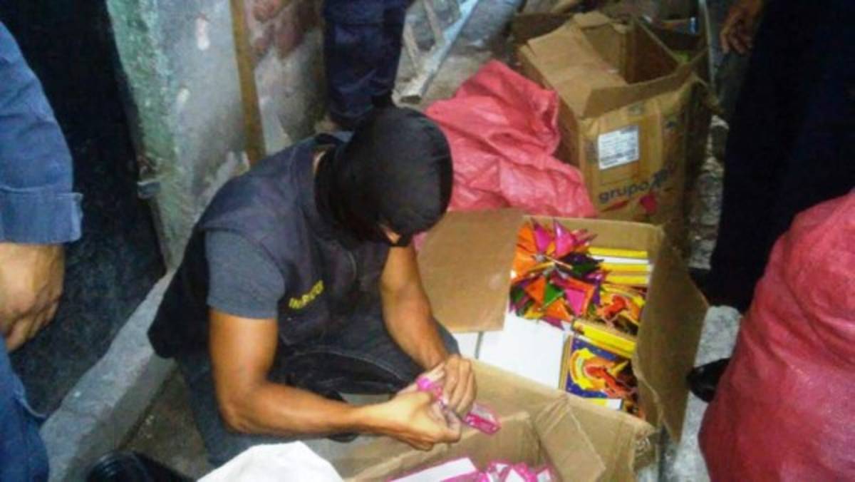 Decomisan pólvora en mercados de Comayagüela