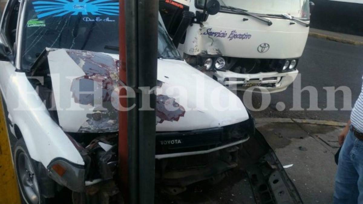 Una persona herida deja accidente de tránsito en Comayagüela