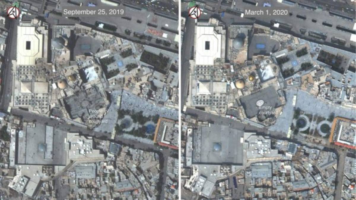 Fotos aéreas muestran que Irán construye fosas para víctimas de coronavirus