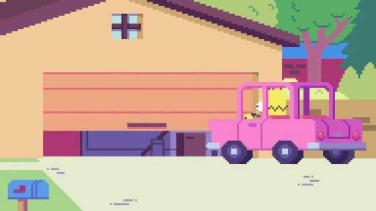 Los simpsons en versión de pixeles