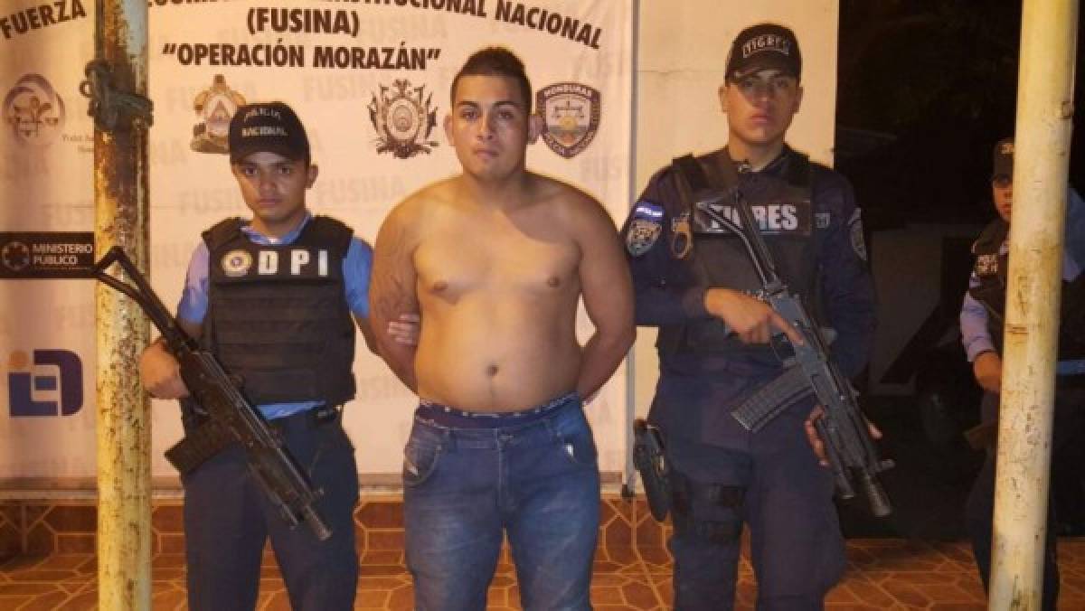 El imputado conocido con el alias de “El Brom” es considerado el actual jefe y sicario de la MS 13 de esa ciudad (Foto: PN/ El Heraldo Honduras/ Noticias de Honduras)