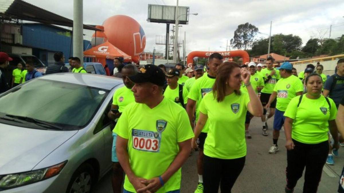 Policía realiza maratón por los niños con cáncer