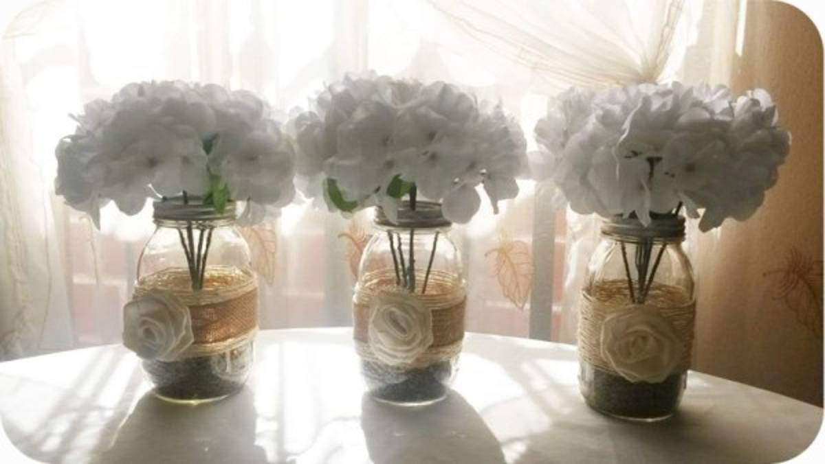 ¿Cómo decorar su florero de cristal?