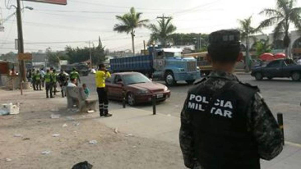 Operativos en sector transporte de la capital de Honduras  