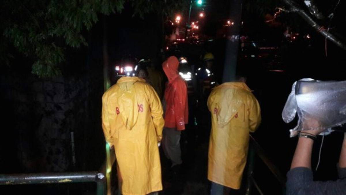 Reportan un desaparecido por lluvias en la capital de Honduras