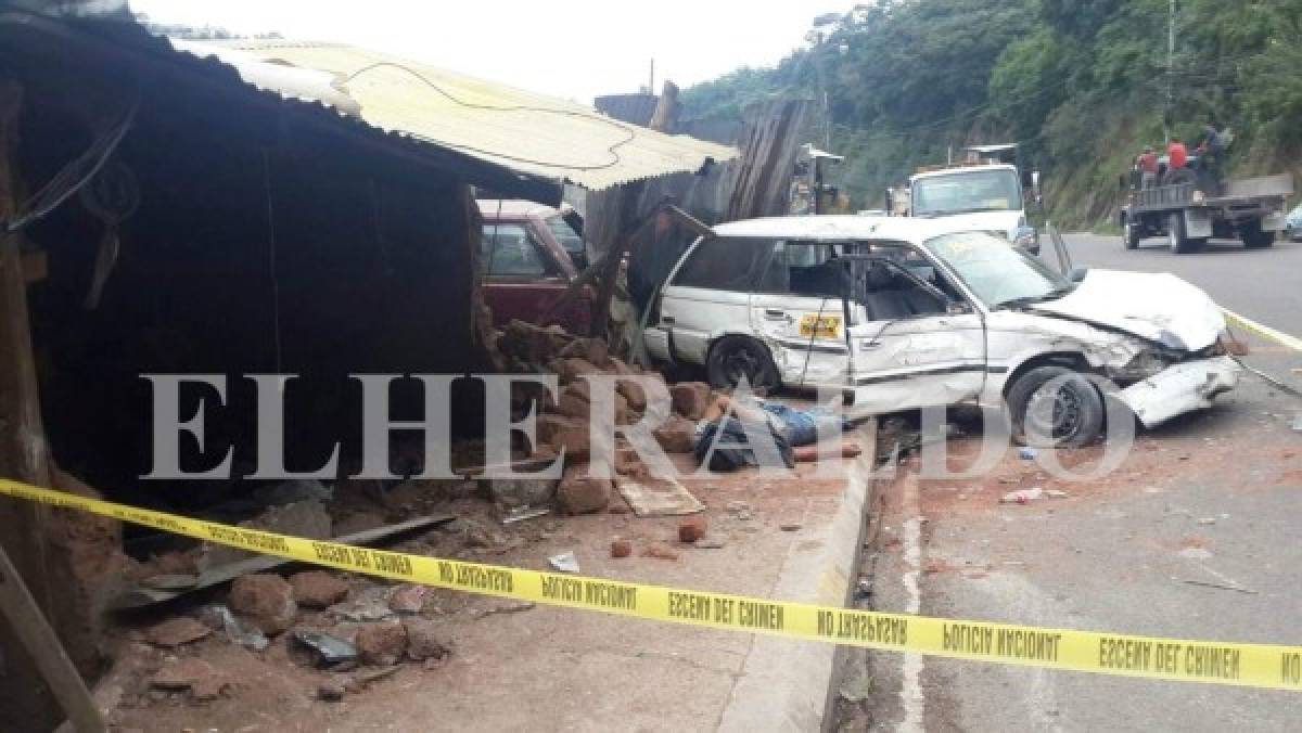 Un muerto y un herido en accidente en la salida al oriente de la capital de Honduras