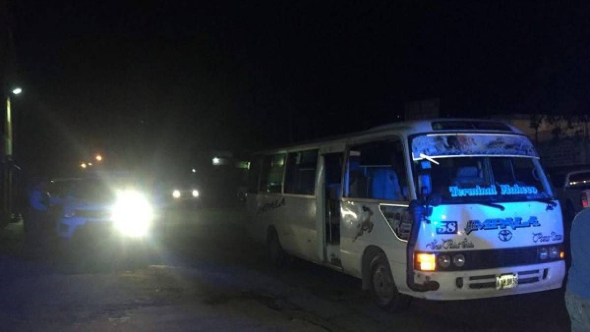 Al menos siete heridos en tiroteo contra bus Impala en San Pedro Sula