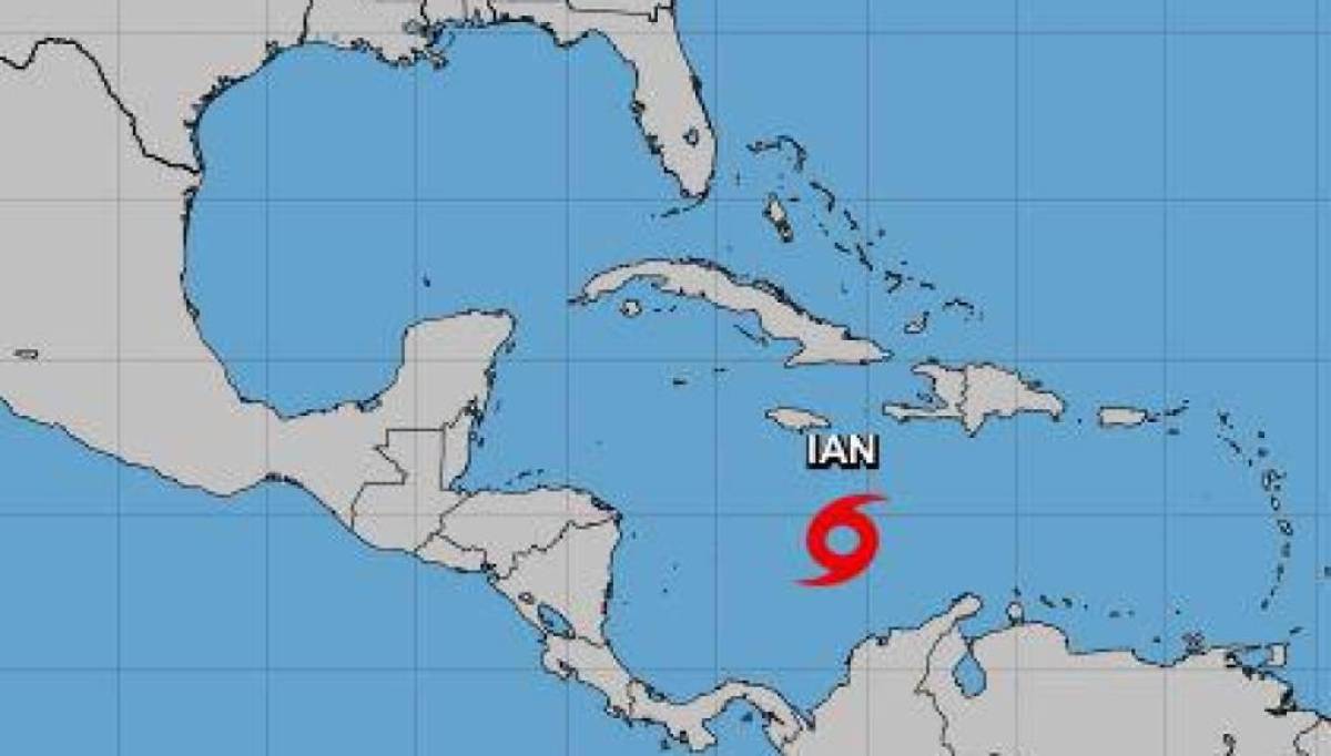 Así avanza la tormenta tropical Ian.