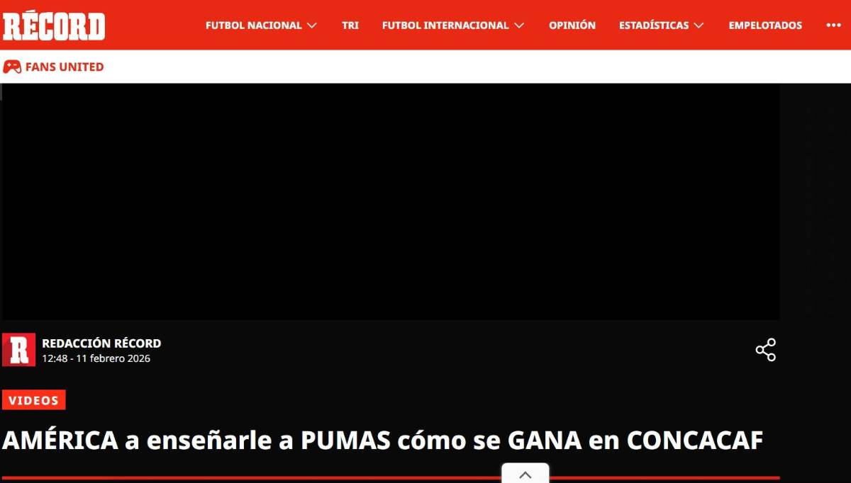 A sellar el boleto Lo que dicen los medios de México previo al América ante Olimpia