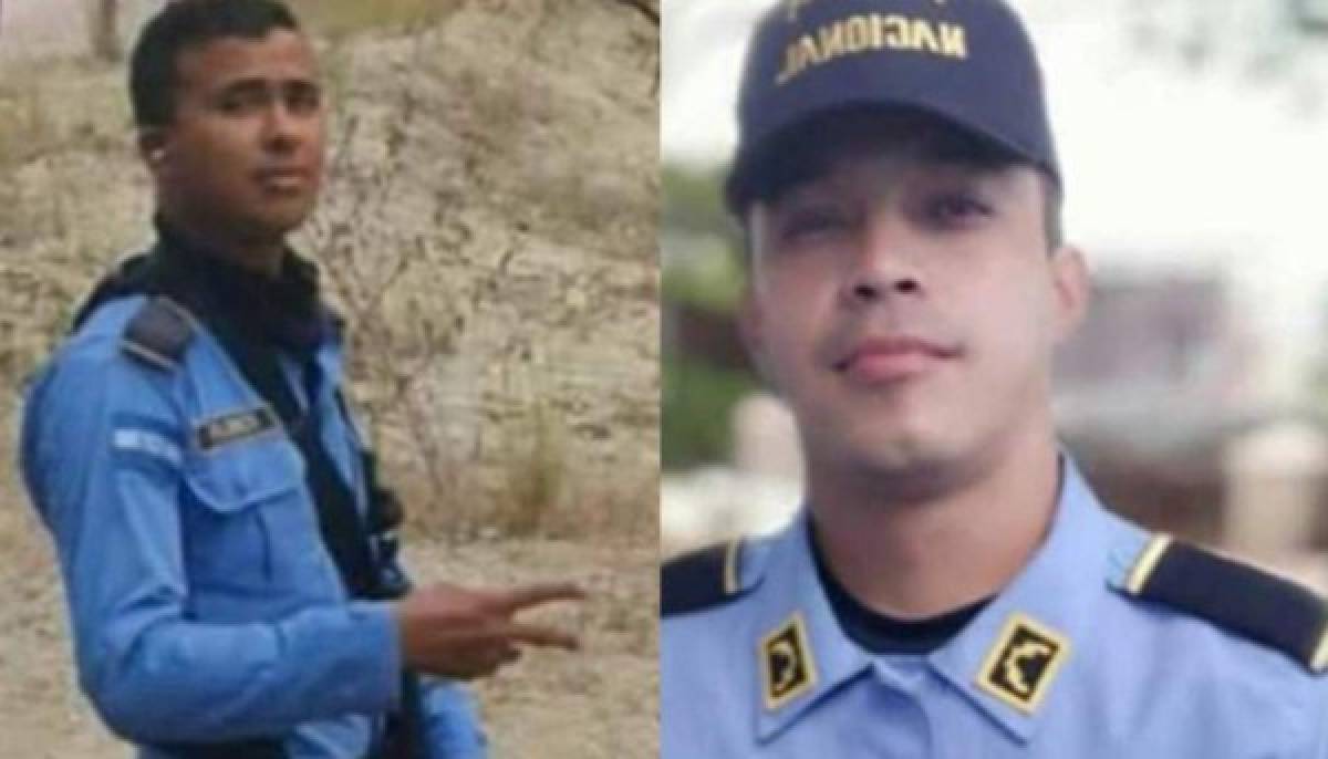 Kenneth Ricardo Flores Alvarado y Carlos Alfredo López Mendoza fueron los policías asesinados el domingo 04 de abril del 2021. Foto: El Heraldo