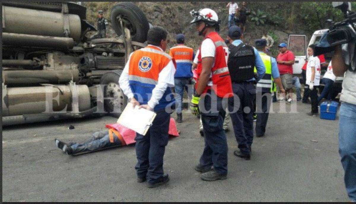 Lista de muertos en accidente vial en la salida al sur de la capital de Honduras