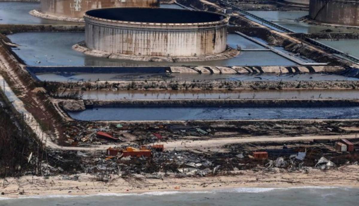 Gran Bahama sufre golpe final de Dorian con derrame petrolero