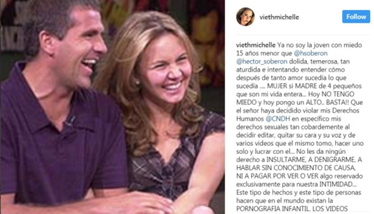 Michelle Vieth revive escándalo sexual con Héctor Soberón y denuncia amenazas de muerte