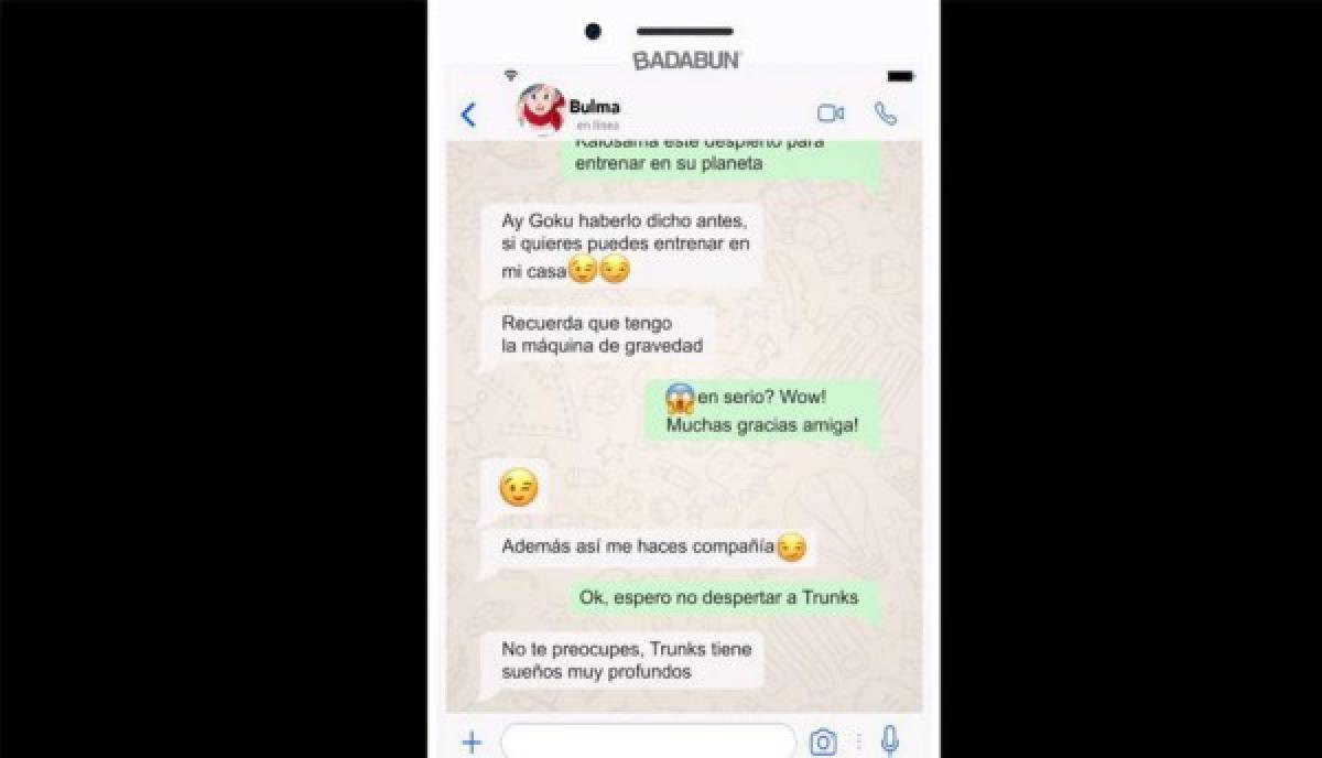 WhatsApp: Se vuelve viral conversación entre Gokú y Bulma