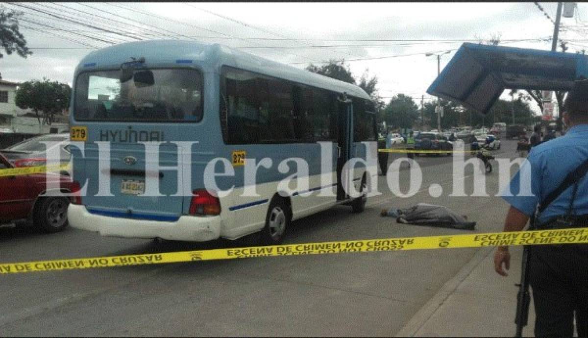 Matan a cobrador de bus frente a la colonia San Ángel, en el bulevar Fuerzas Armadas