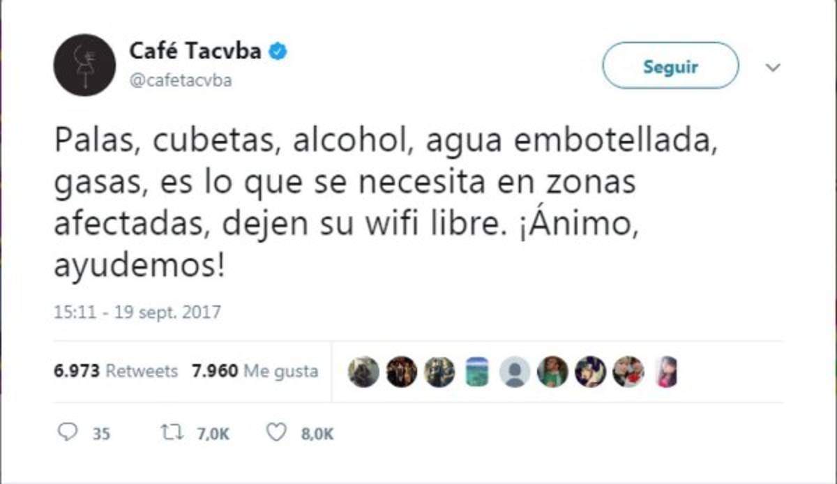 Celebridades se solidarizan con las victimas del sismo en México