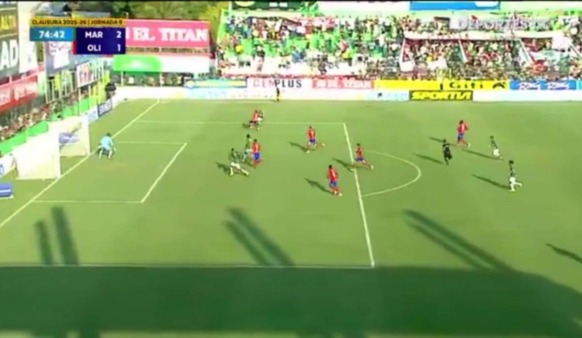 Pelea entre jugadores, fuerte polémica arbitral en gol de Marathón y Olimpia sale herido del Yankel