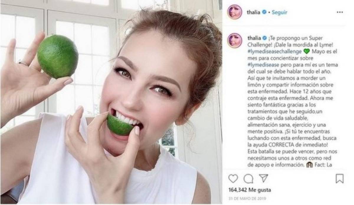 Thalía revela cómo es vivir con Lyme: 'Me despierto cada día con dolor”