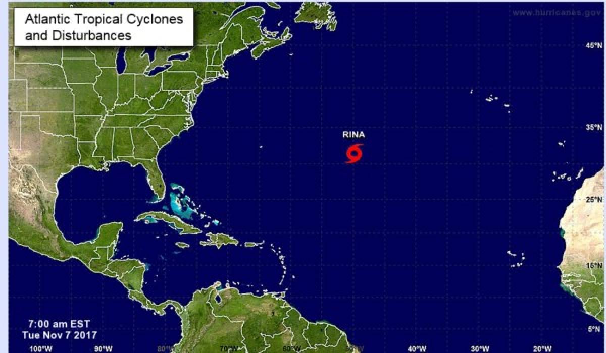 Tormenta tropical Rina se forma en el Atlántico