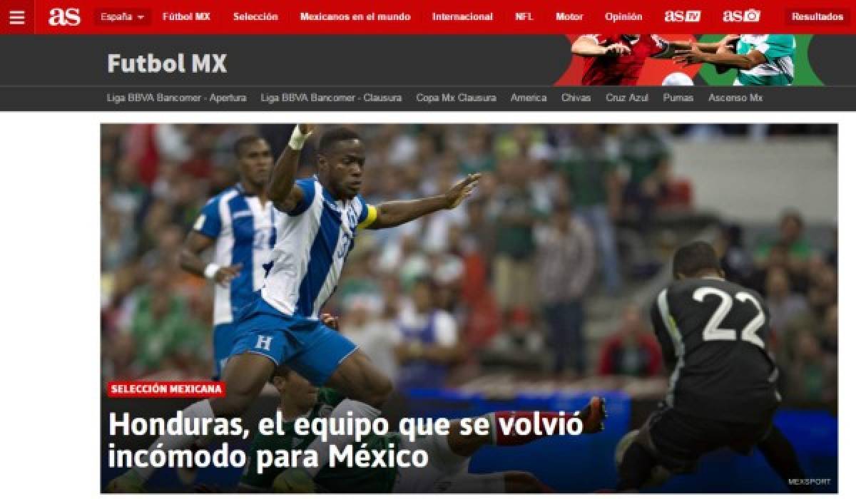 ¿Cómo ve la prensa internacional el duelo entre México y Honduras?