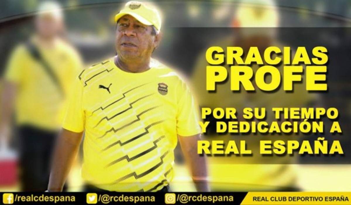 Ramón Enrique Maradiaga deja de ser director técnico del Real España