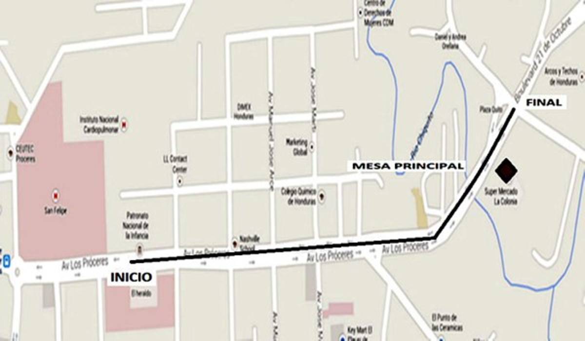 Estas son las rutas de desfiles para Prebásica y Básica