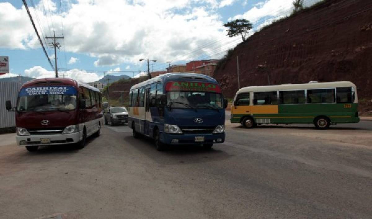 Tegucigalpa: Microbuses solo cambiaron de calle