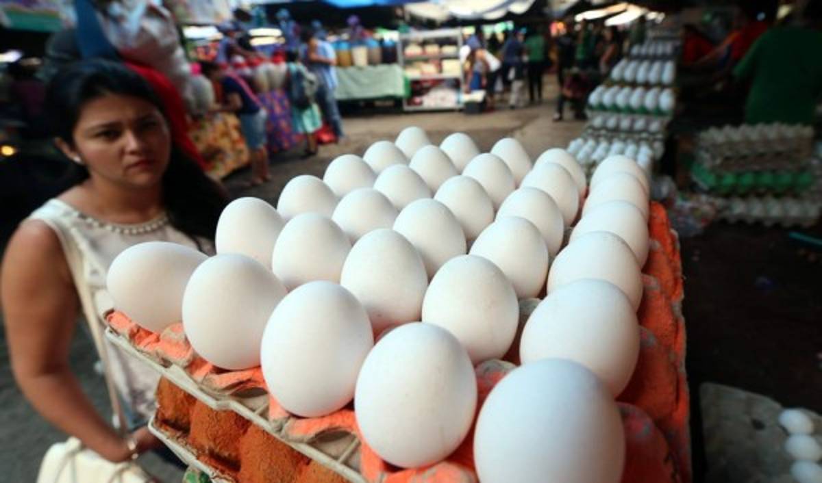 Cartón de huevos grande cuesta 5 lempiras menos