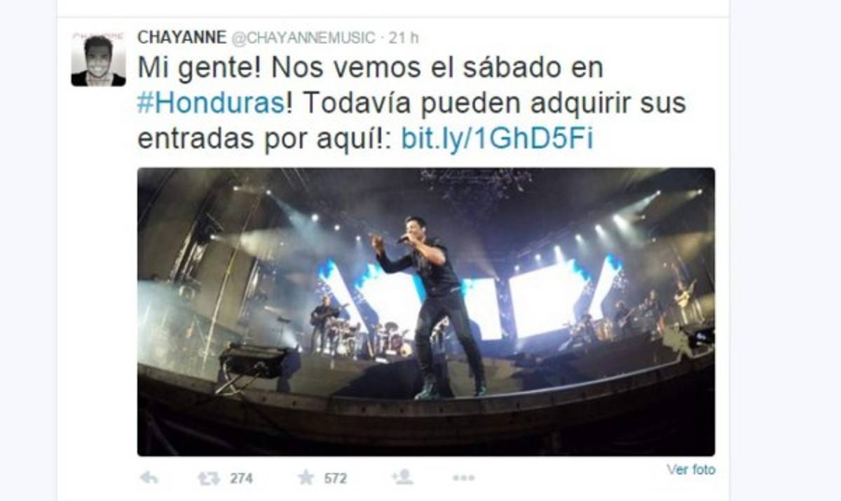 Chayanne está listo para su show en Honduras