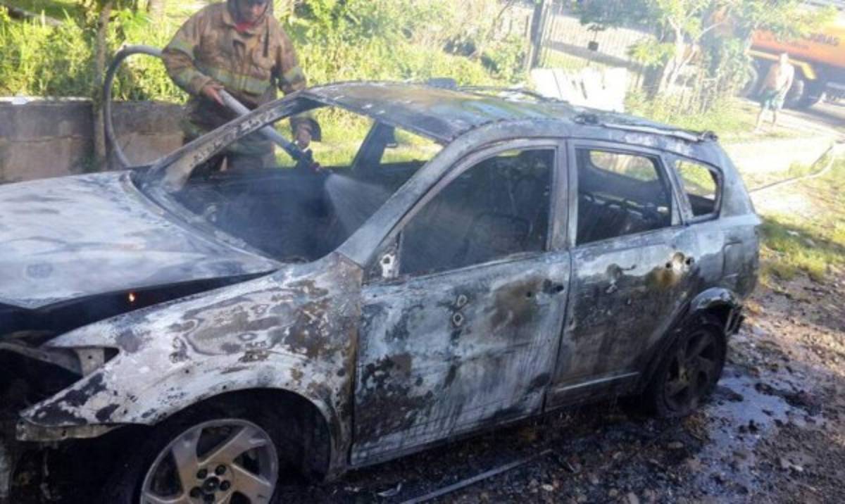 Hasta el momento las autoridades no han determinado cuales serían las causas que iniciaron el incendio del automóvil.
