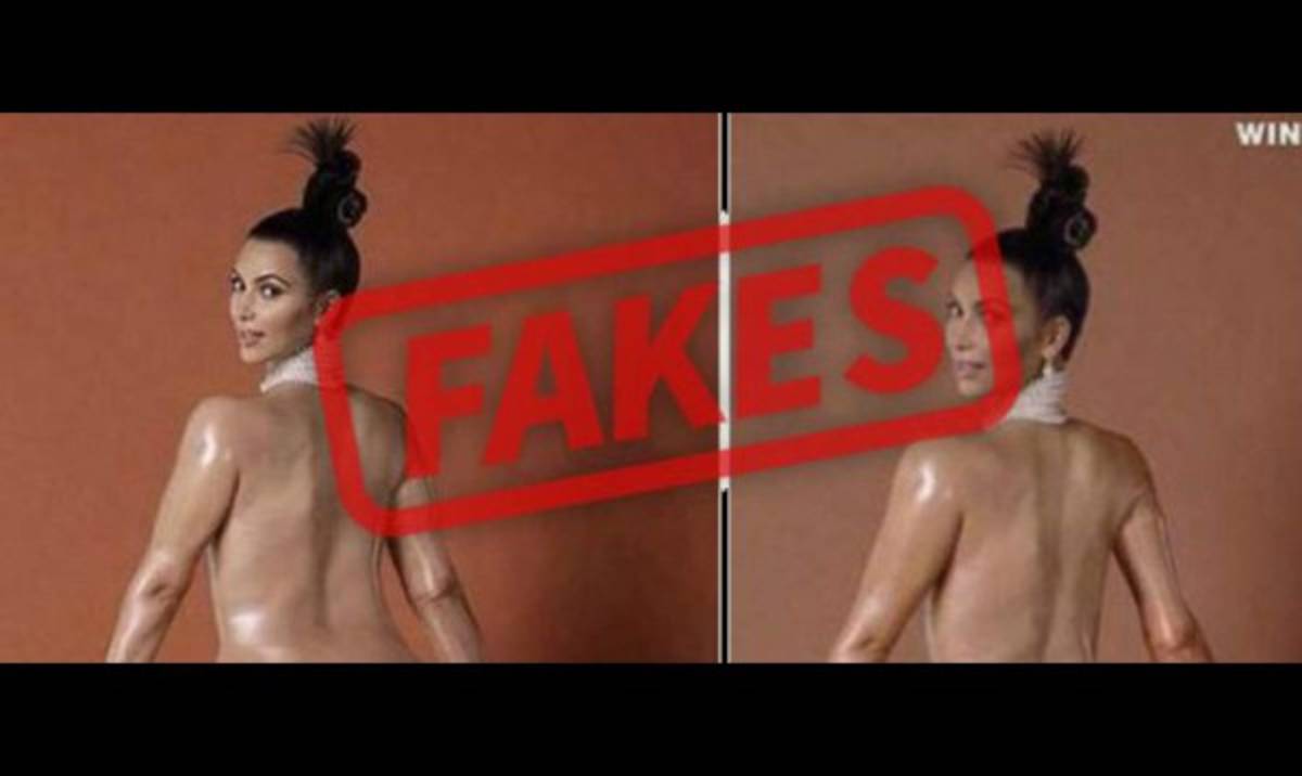 El desnudo de Kim Kardashian sin Photoshop
