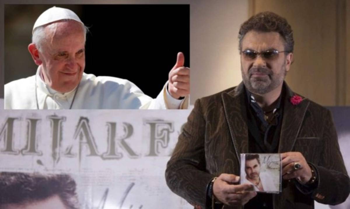 Mijares honrado de haber cantado en el álbum del papa