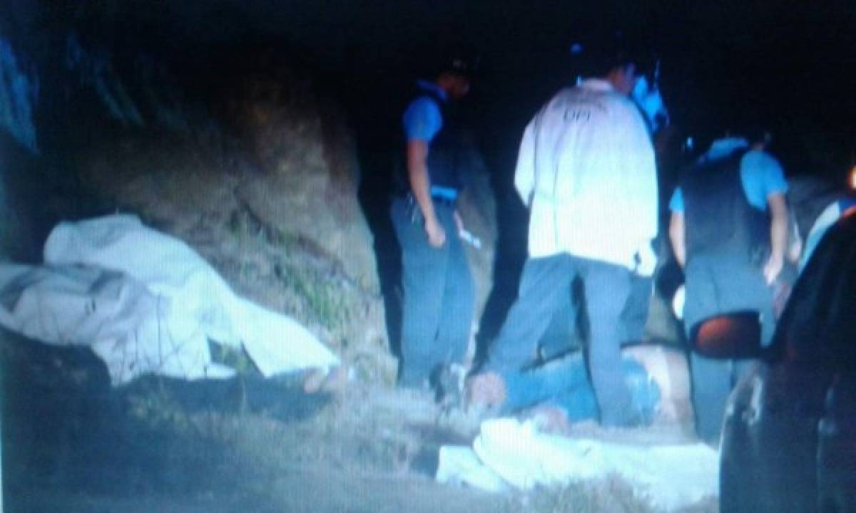 Hallan a tres personas acribilladas en Santa Rosa de Copán