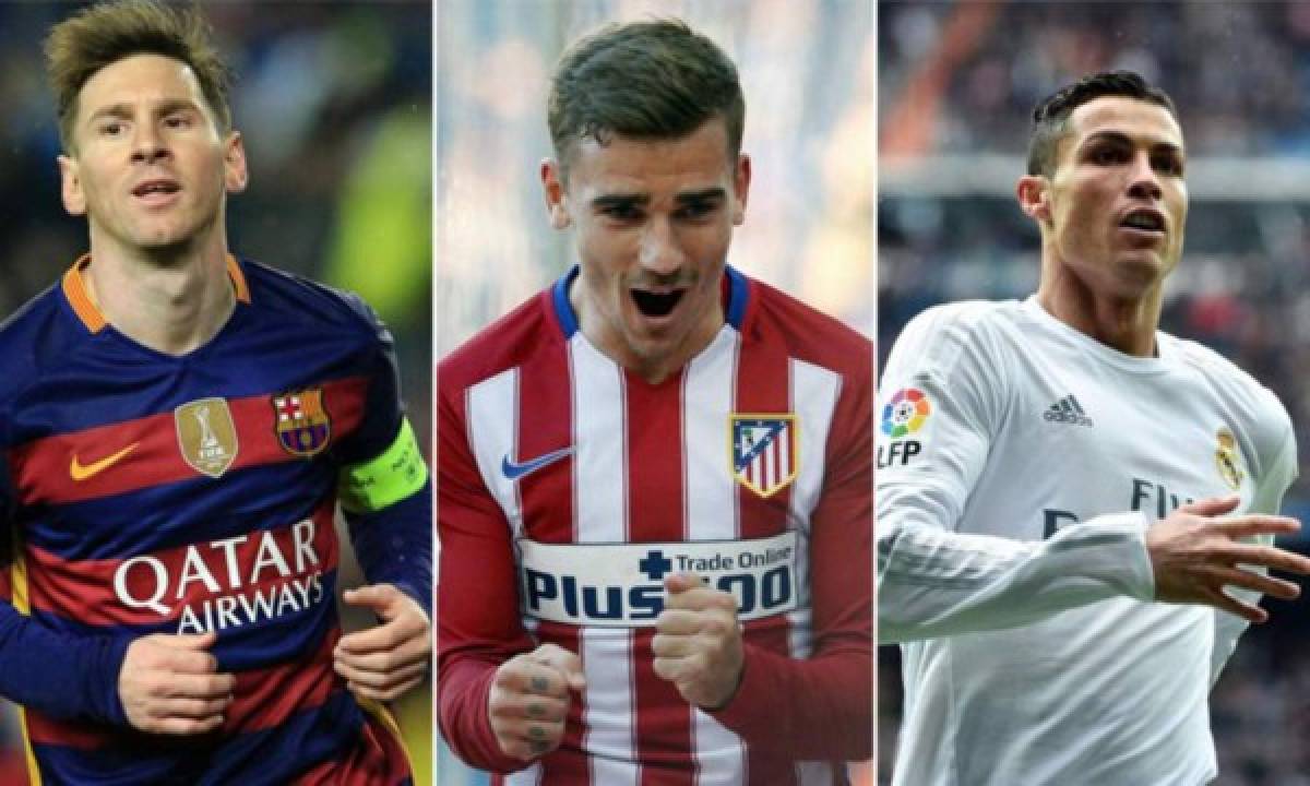Messi, Cristiano Ronaldo y Griezmann finalistas al Balón de Oro