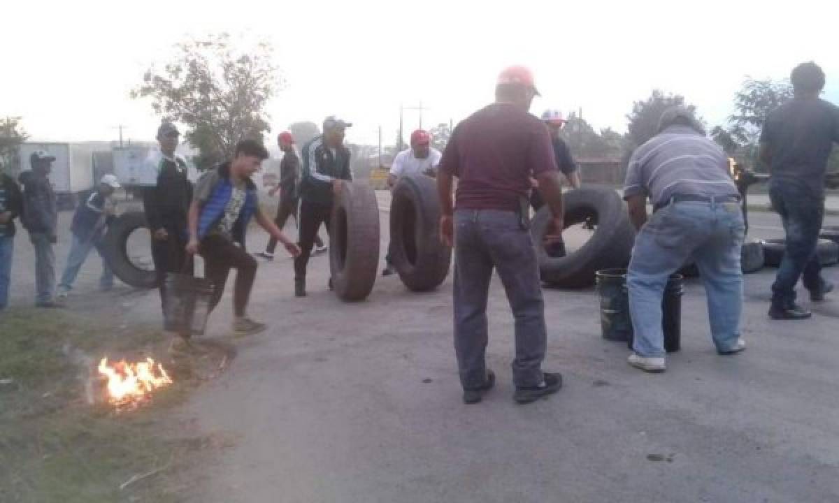 Habilitan paso en la carretera de Olancho tras tomas en Talanga  