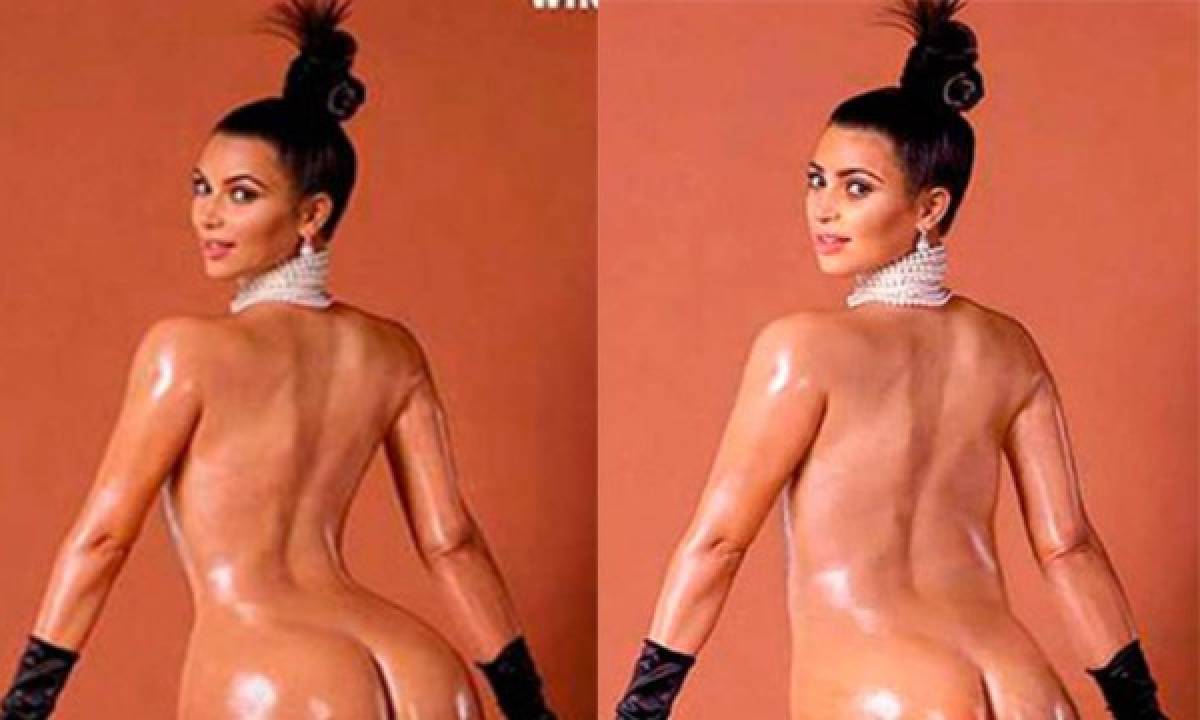 El desnudo de Kim Kardashian sin Photoshop