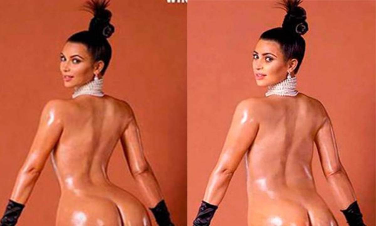 El desnudo de Kim Kardashian sin Photoshop