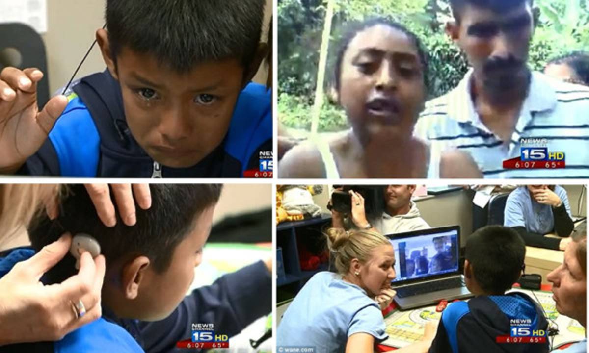 Vídeo: Niño sordo escucha por primera vez a sus padres