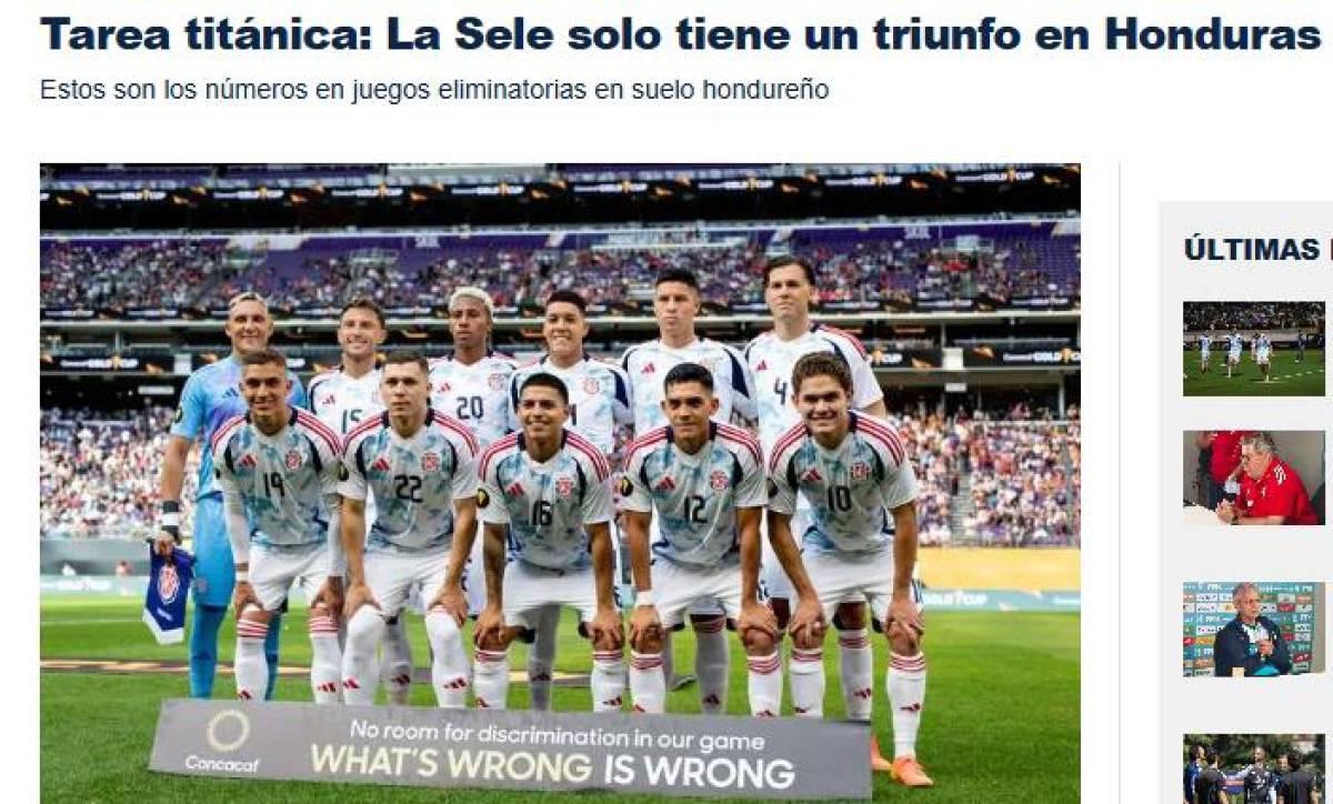 Así 'calientan' los medios de Costa Rica la previa del partido ante Honduras