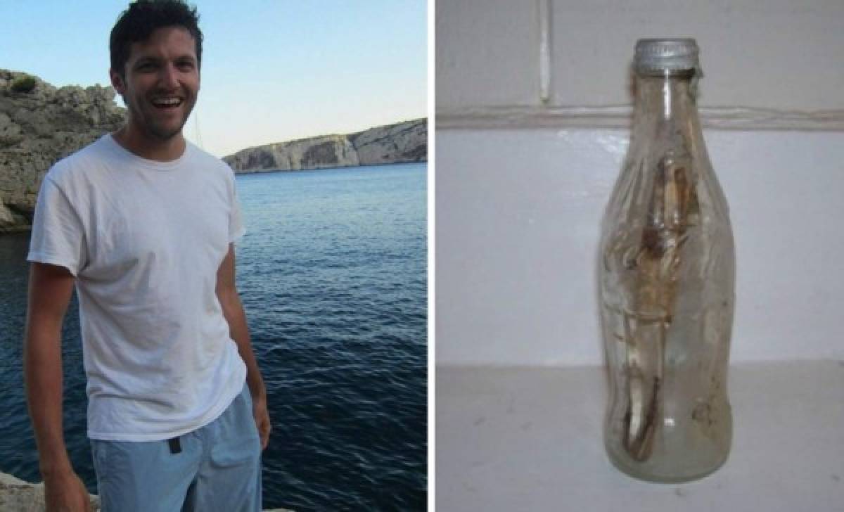 Encuentra botella en el mar y descubre nota antigua