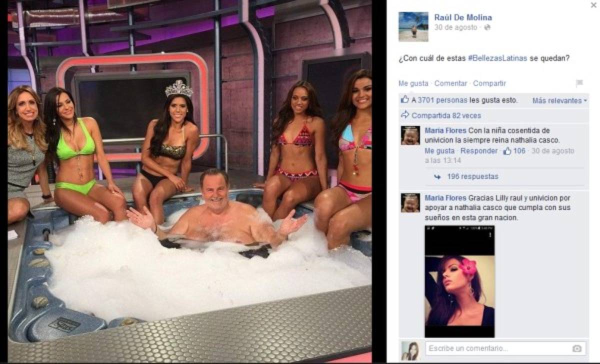 El 'Gordo' Molina y Nathalia Casco en controversial foto