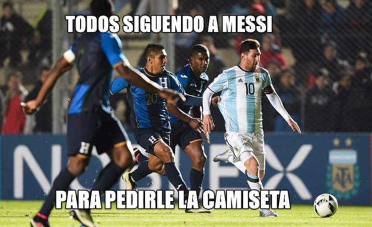 Los divertidos memes del partido entre Honduras y Argentina