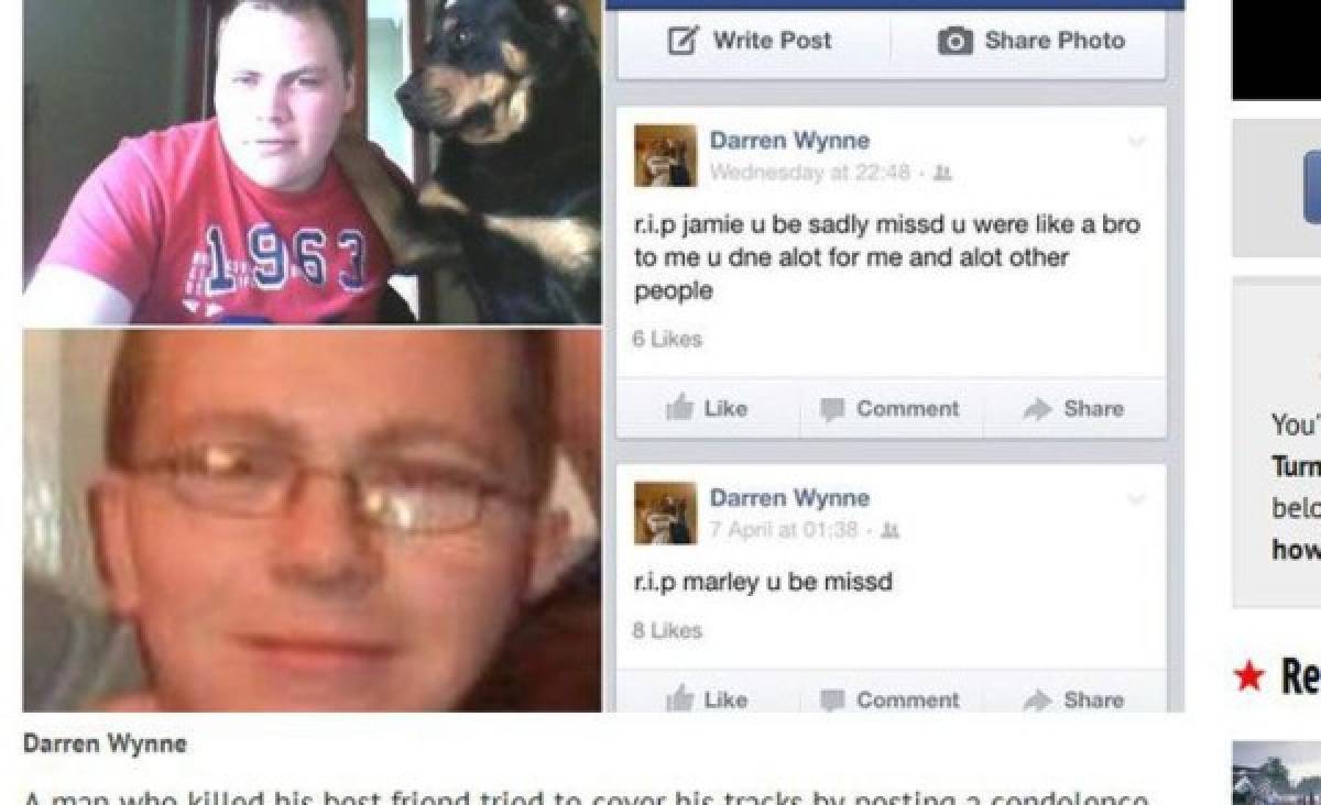 ﻿Mata a su amigo y escribe sus condolencias en Facebook  