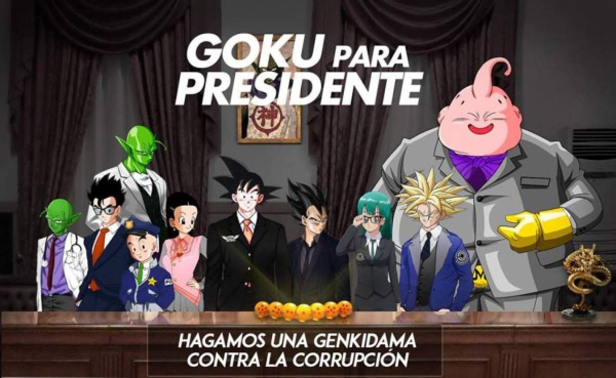 Galería: La campaña presidencial de Gokú viralizada en redes